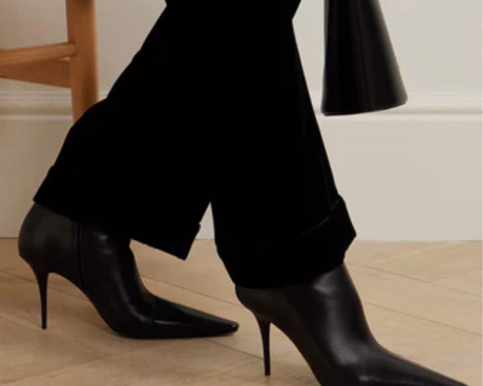 Classy Leather Boots By Saint Laurent